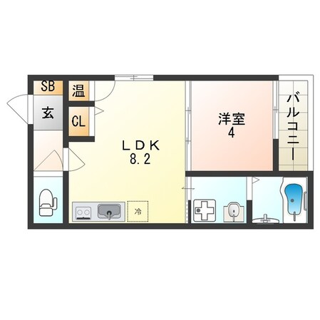 平野駅 徒歩10分 3階の物件間取画像